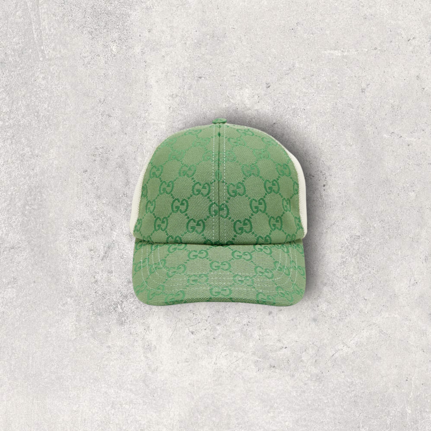 CASQUETTE EN TOILE VERT GUCCI