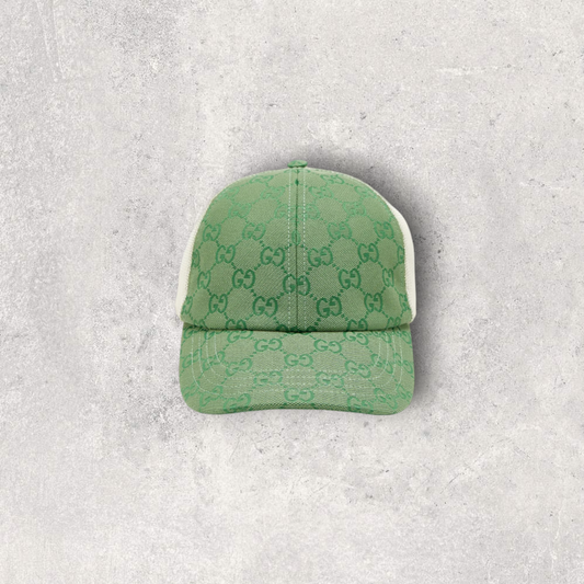 CASQUETTE EN TOILE VERT GUCCI